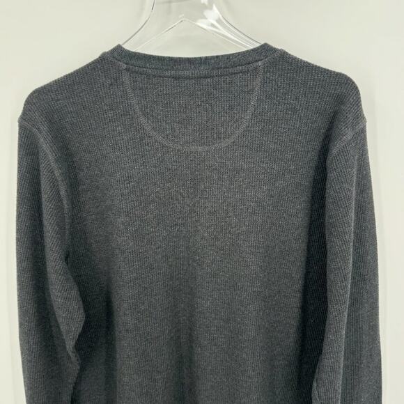 Members Mark gray crew soft wash waffle weave thermal top long sleeve XL - Picture 4 of 8